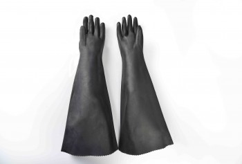 Factory Promotional 32”rubber glove-cotton linning for Netherlands Manufacturer