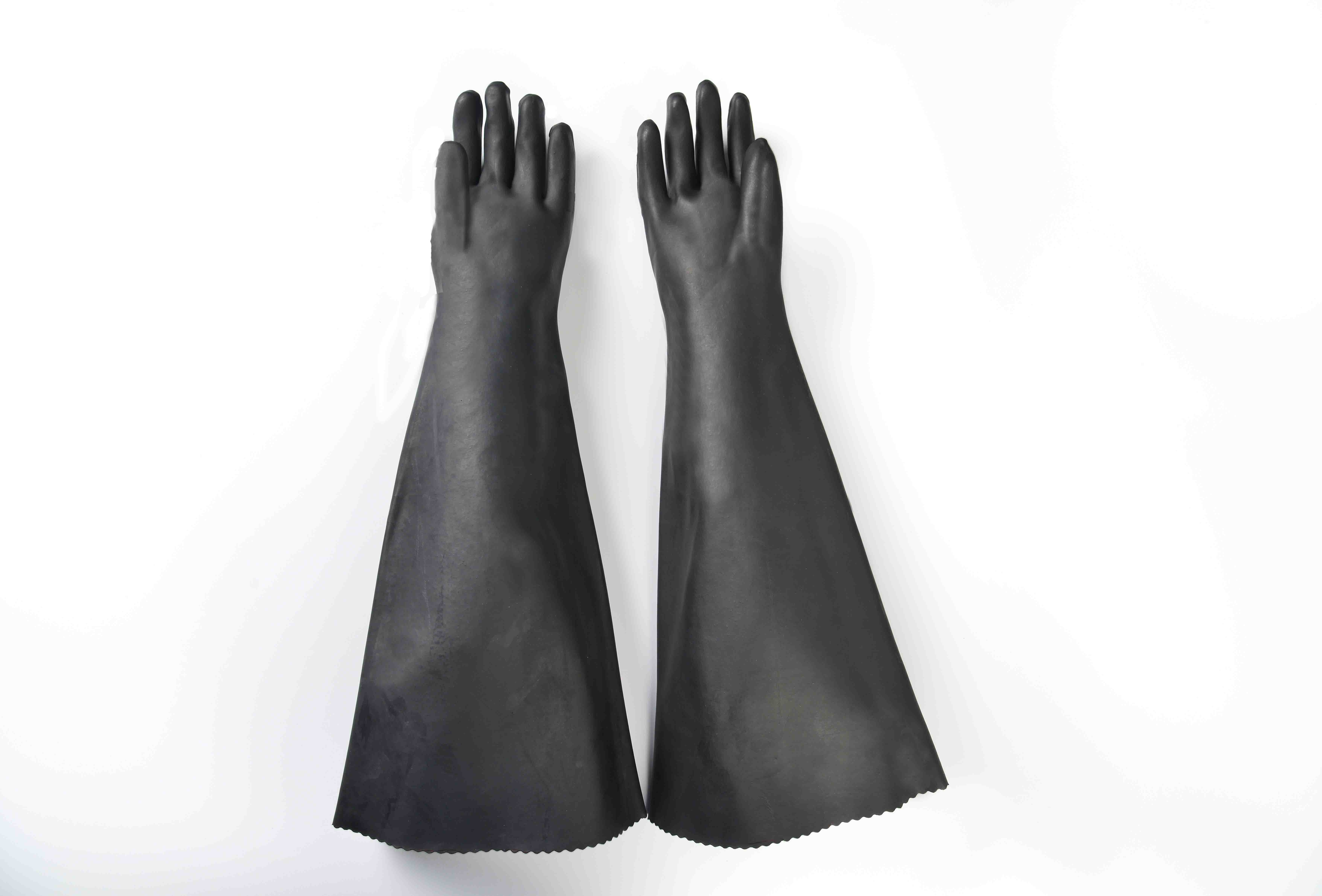 Wholesale 100% Original 32″ rubber glove-cotton linning Naples Manufacturer