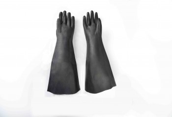 Factory made hot-sale 24″ rubber glove with cotton linning-smooth finish Wholesale to Greece