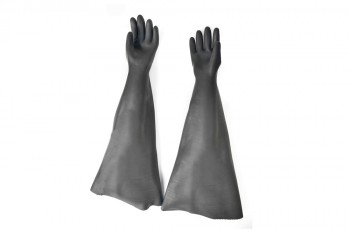 10 Years Factory 32″ Large cuff rubber glove to Malta Importers