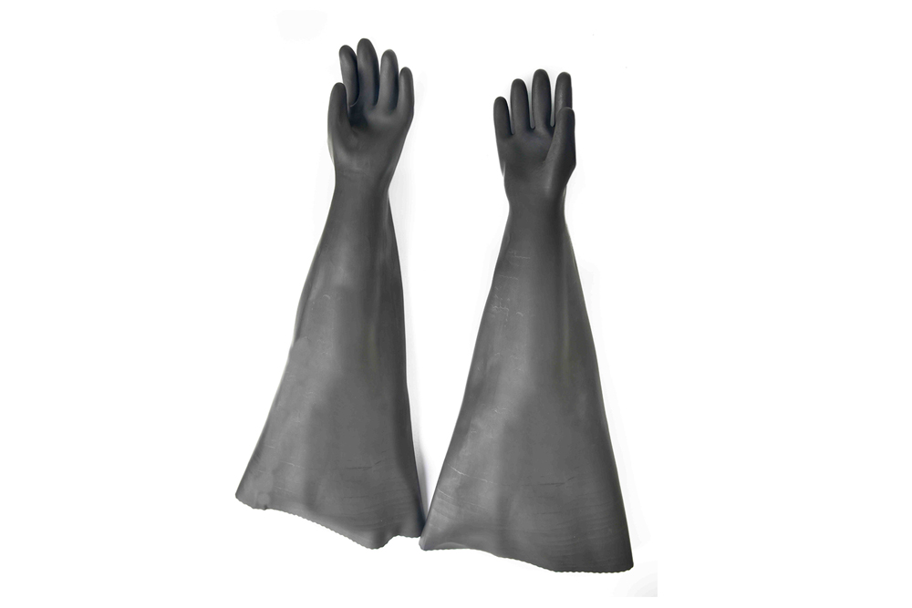 Wholesale price for 32″ Large cuff rubber glove in El Salvador
